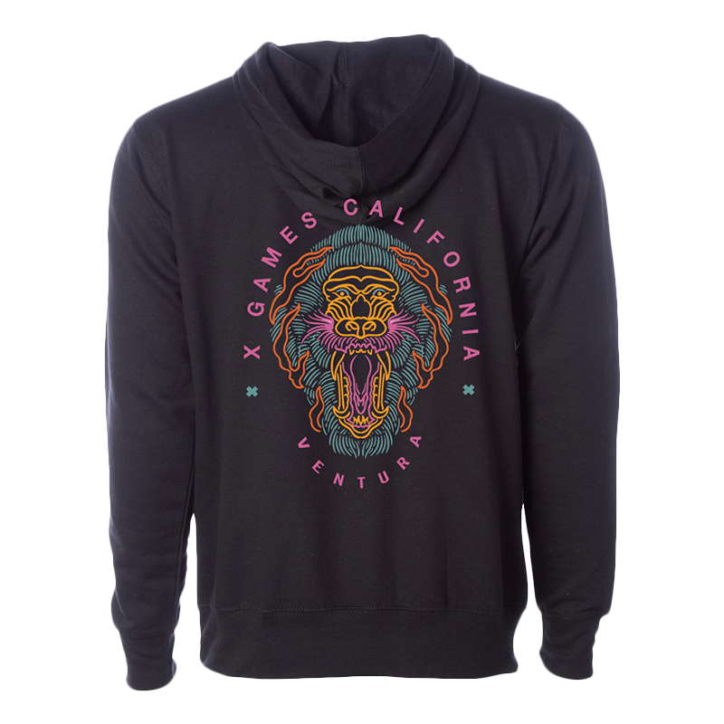 BLACK LION ROAR HOODIE