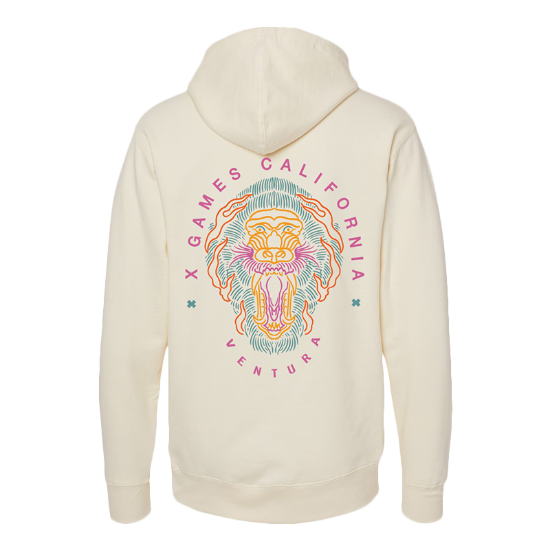 CREAM LION ROAR HOODIE