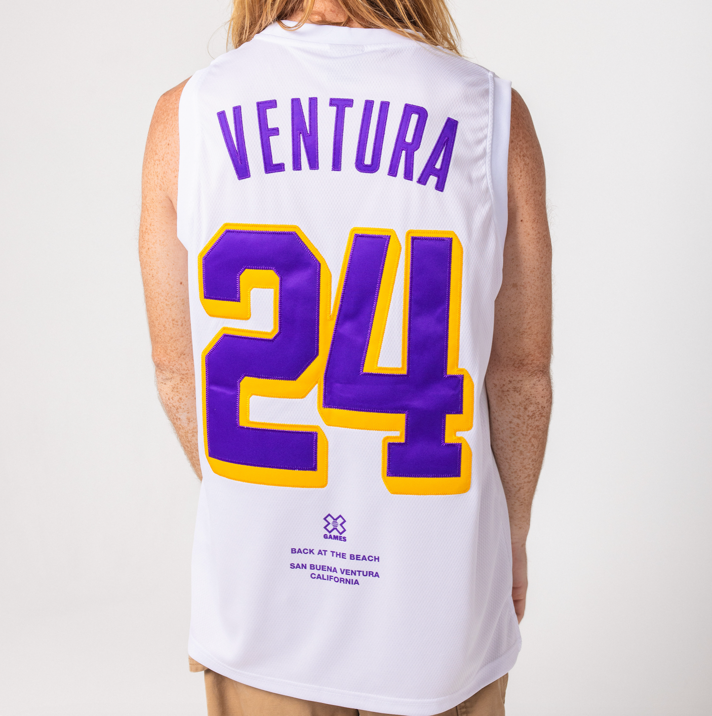 VENTURA YELLOW/PURPLE BASKETBALL JERSEY