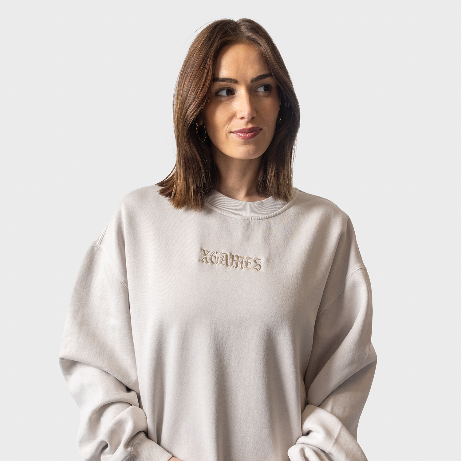 Aspen 2025 Bone Logo Crewneck