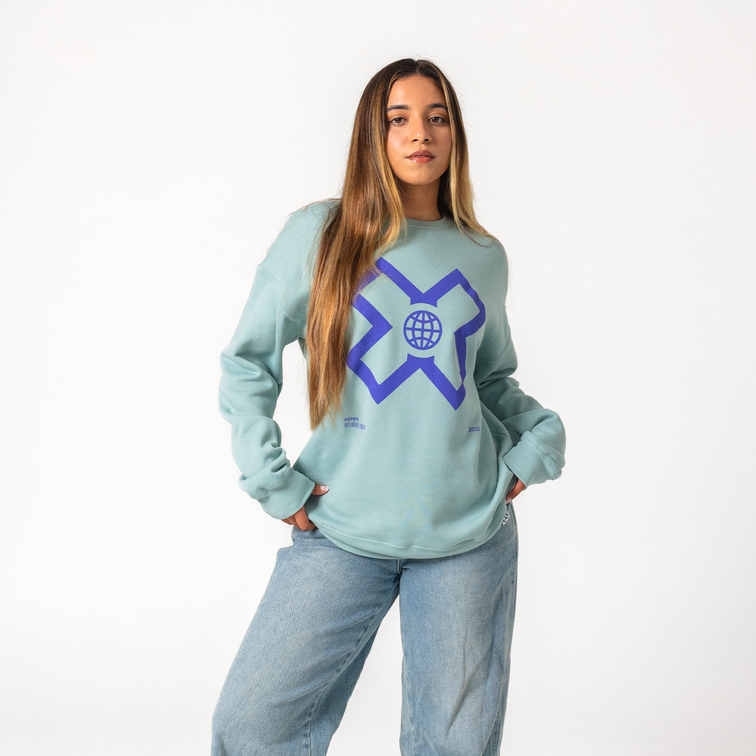 Aspen 2025 Blue Crewneck